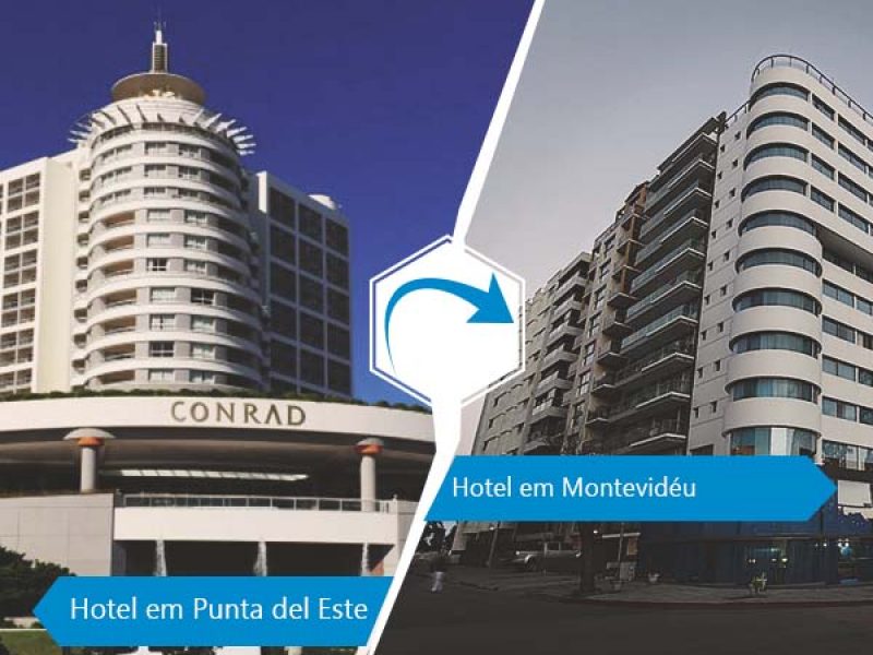 Hotel em Punta del Este para Hotel em Montevidéu
